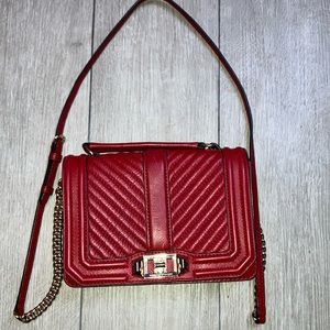 Rebecca Minkoff Chevron Love Crossbody w Dustbag